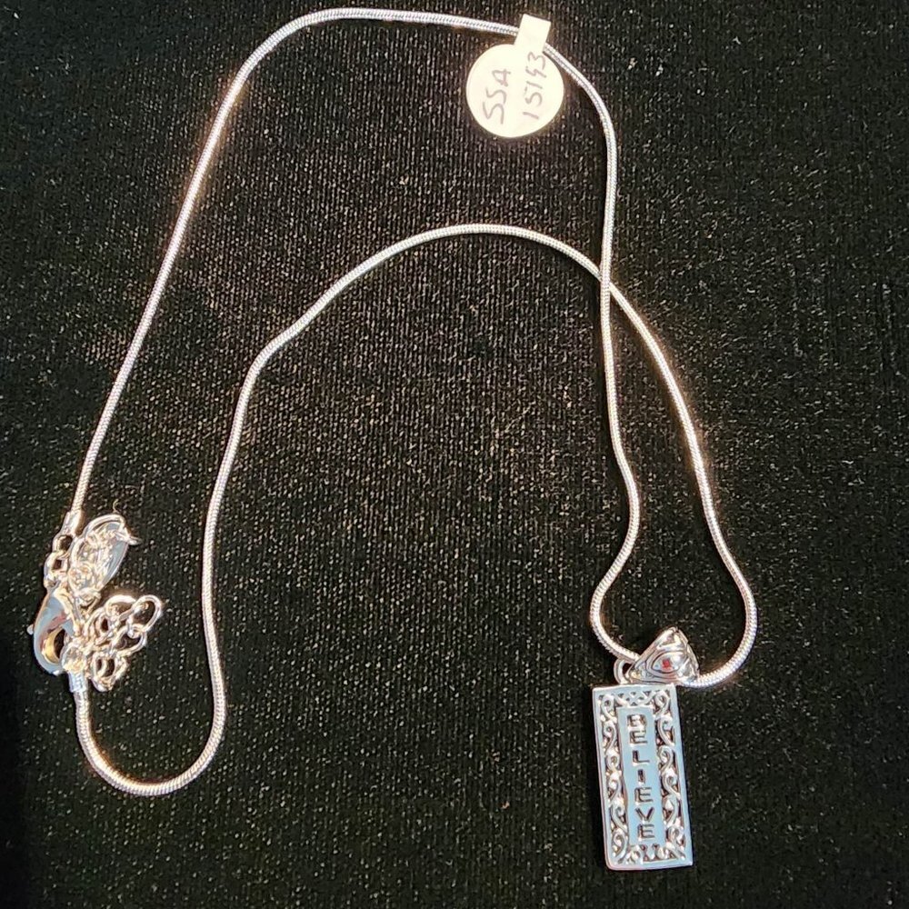 Alexa's Angel's BELIEVE Necklace NEW - Picture 3 of 4